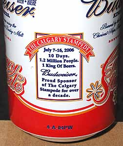 Picture of Budweiser Beer - Back