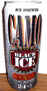 Picture of Camo Black Ice High Gravity Lager Beer