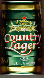 Front of Country Lager