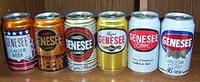 Picture of Genesee Historical Beer Cans