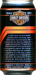 Picture of Harley Davidson Beer - Back