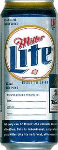 Picture of Lite Beer - Front