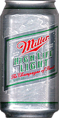 Picture of Miller High Life Light - back