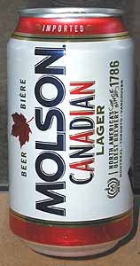 Picture of Molson Beer - Back